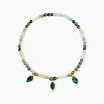 Bracelet Athena Acier Jaune Cordi&eacute;rite Labradorite - Bracelets cha&icirc;nes Femme | Marc Orian