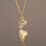 Pendentif Guecha Colombe Et Coeur Or Jaune - Pendentifs Femme | Marc Orian