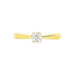 Bague Solitaire Vicoeuria Or Jaune Diamant Synth&eacute;tique - Parures de mariage Femme | Marc Orian