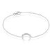 Bracelet Gemilina Argent Blanc Oxyde De Zirconium - Bracelets chaînes Femme | Marc Orian