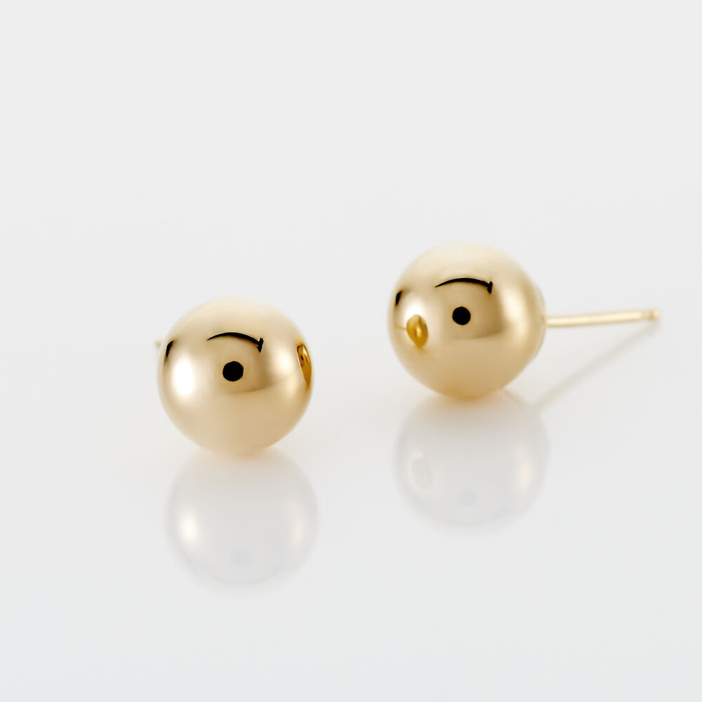 Boucles D'oreilles Puces Fidelia Boule Or Jaune - Puces Femme | Marc Orian