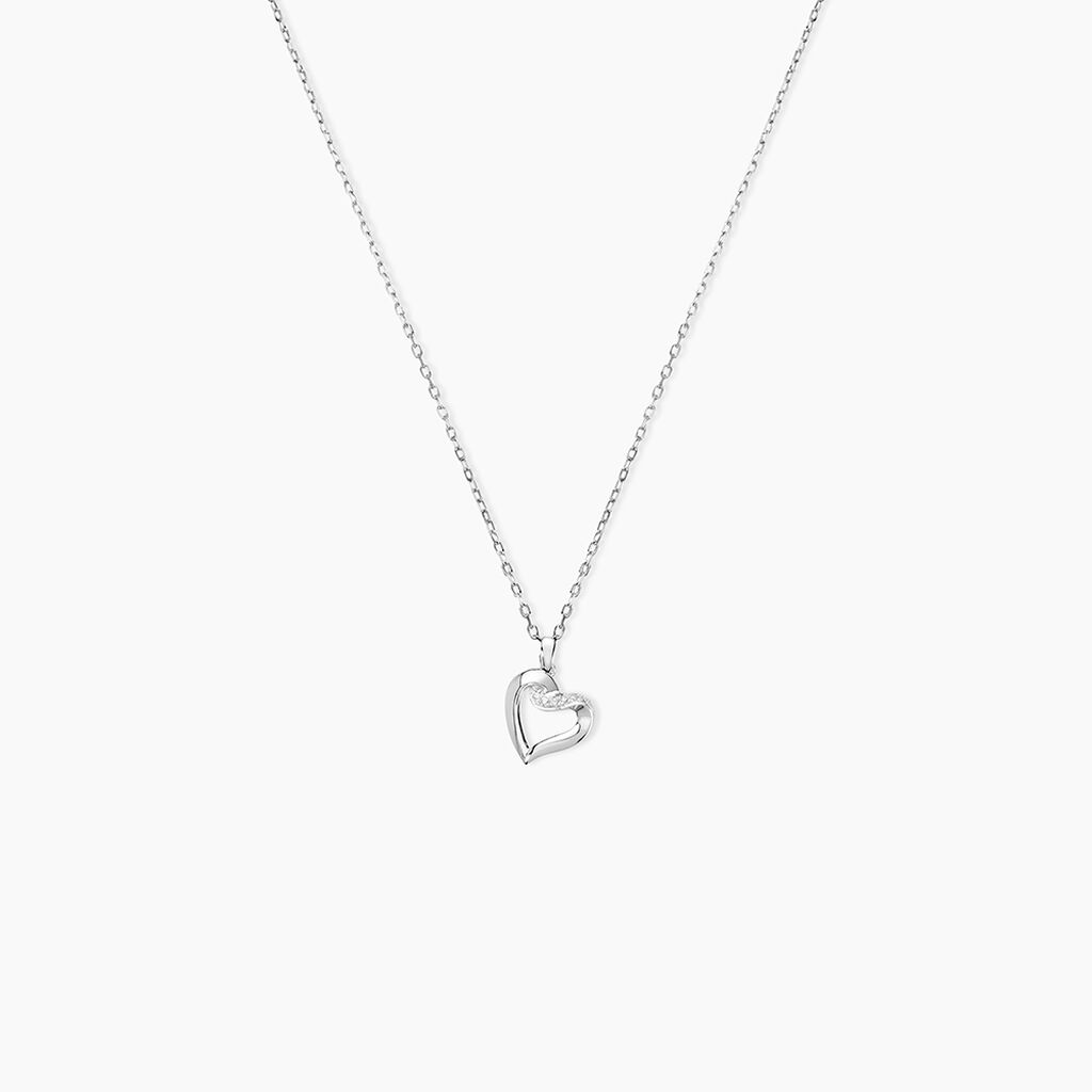 Collier Kaina Or Blanc Diamant - Colliers avec pierres Femme | Marc Orian