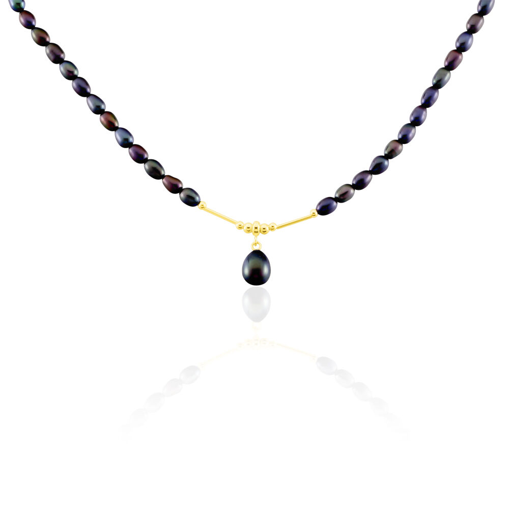 Collier Poire Or Jaune Perle De Culture - Colliers ras du cou Femme | Marc Orian