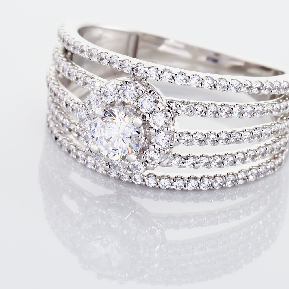 Bague Solitaire Iolente Argent Oxyde De Zirconium -  Femme | Marc Orian
