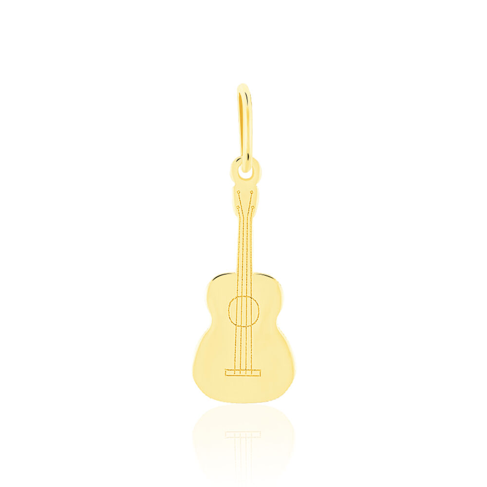 Pendentif Fatema Musique Guitare Or Jaune - Pendentifs Famille | Marc Orian