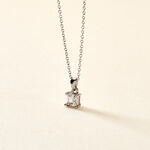 Collier Argent Blanc Jenah Oxyde De Zirconium - Colliers solitaires Femme | Marc Orian