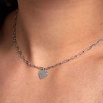 Collier Etincelante Argent Blanc - Colliers ras du cou Femme | Marc Orian