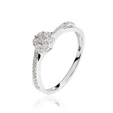 Bague Nusa Or Blanc Diamant - Bagues fiançailles Femme | Marc Orian