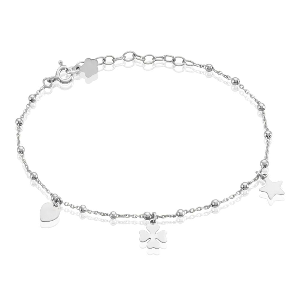 Bracelet Shyama Argent Blanc - Bracelets fantaisie Femme | Marc Orian