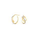 Cr&eacute;oles Mitica Or Jaune Strass - Cr&eacute;oles Femme | Marc Orian