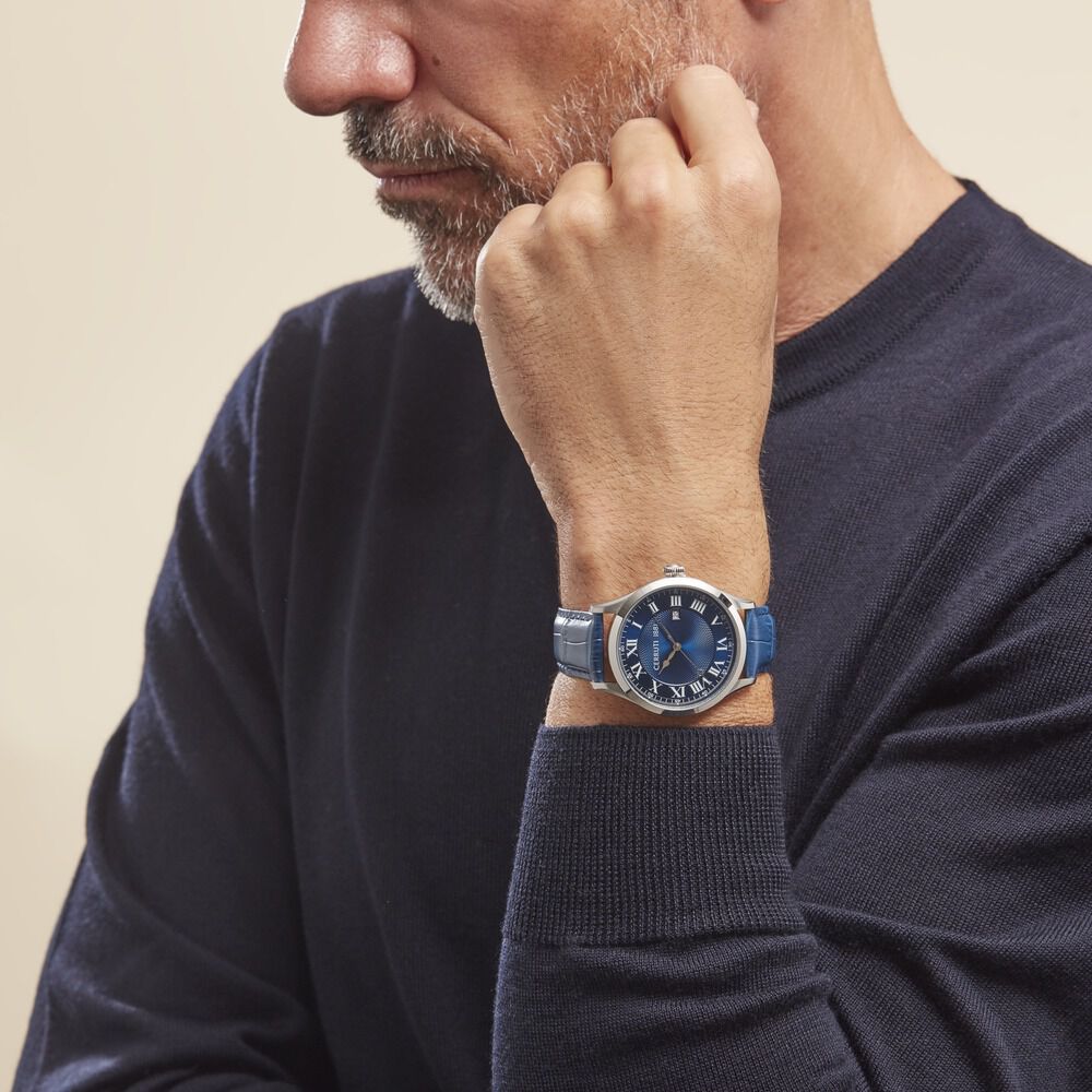 Montre Cerruti Torcegno Bleu - Montres classiques Homme | Marc Orian