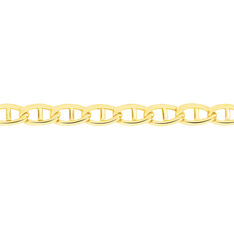 Collier Capucin Or Jaune Maille Marine Plate - Chaines Femme | Marc Orian