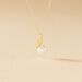 Collier Leta Or Jaune Perle De Culture Et Oxyde De Zirconium - Colliers avec pierres Femme | Marc Orian