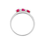 Bague Madeline Or Blanc Rubis Diamant - Bagues vintage Femme | Marc Orian