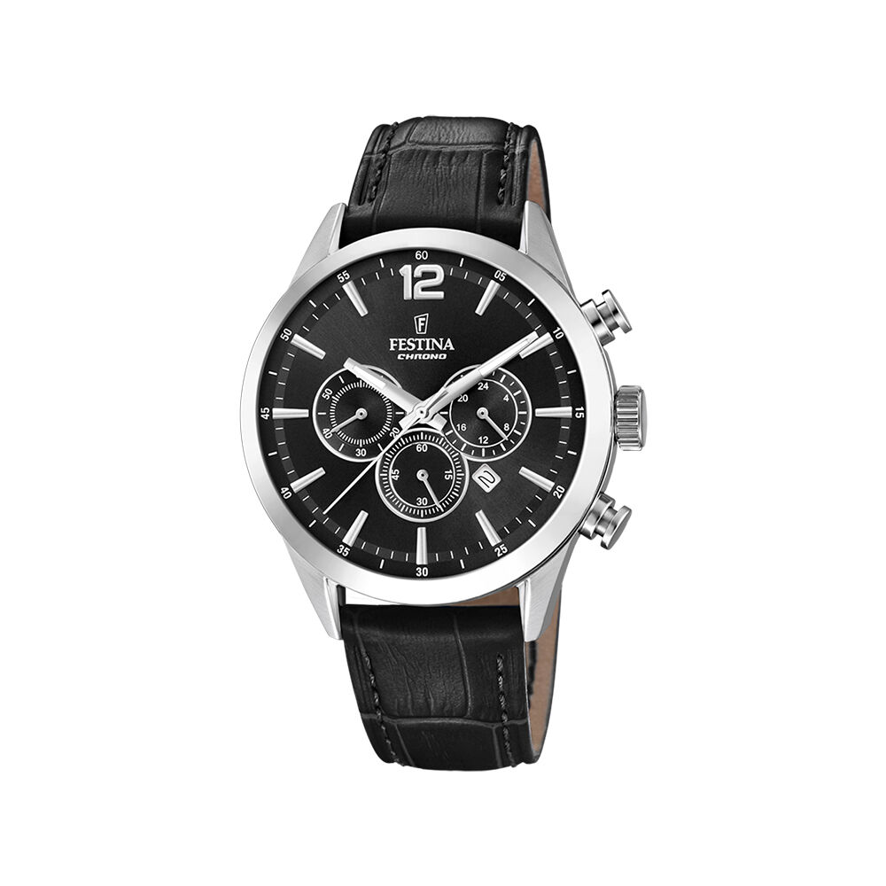 Montre Festina Timeless Chrono 44 Noir - Montres classiques Homme | Marc Orian
