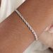 Bracelet Jerry Maille Corde Or Blanc - Bracelets mailles Femme | Marc Orian