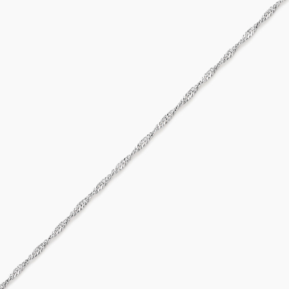 Bracelet Arletty Argent Blanc - Bracelets chaînes Femme | Marc Orian