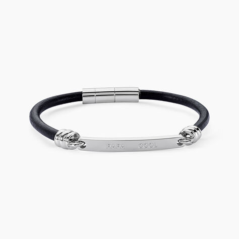 Bracelet Acier Blanc Gaspard - Bracelets cuir Homme | Marc Orian