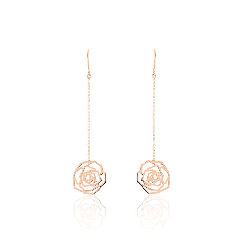 Boucles D'oreilles Pendantes Or Rose - Pendantes Femme | Marc Orian