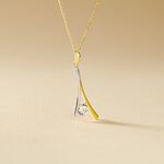 Collier Formev Or Bicolore Oxyde De Zirconium - Colliers avec pierres Femme | Marc Orian