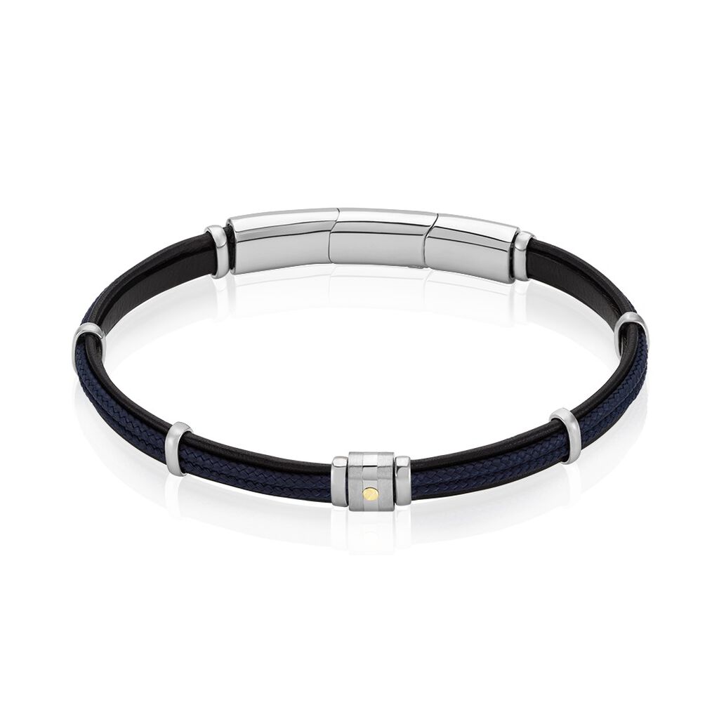 Bracelet Jourdan Cuir Noir - Bracelets cuir Homme | Marc Orian