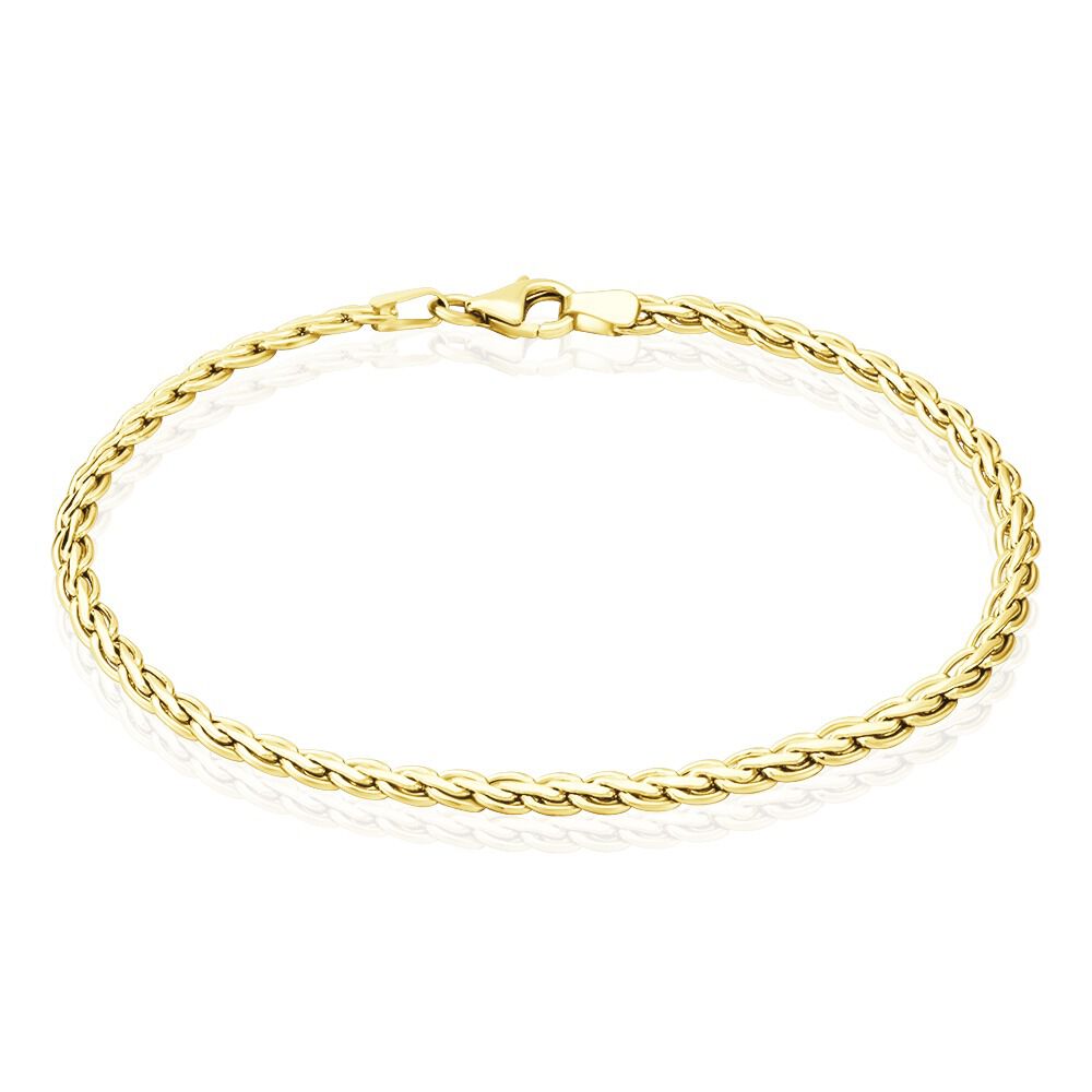 Bracelet Jayna Maille Palmier Or Jaune - Bracelets mailles Femme | Marc Orian
