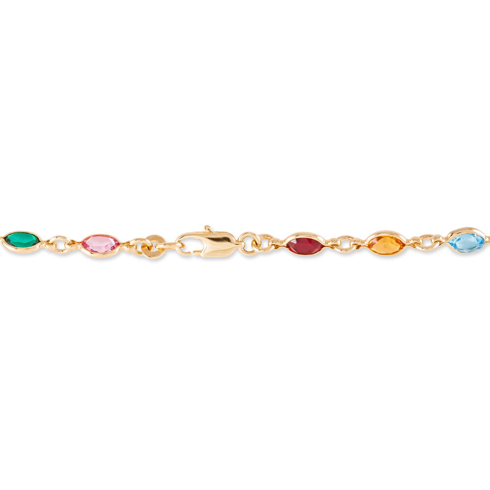 Bracelet Ilvaae Plaqué Or Jaune Pierre De Synthese - Bracelets chaînes Femme | Marc Orian