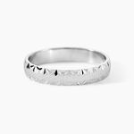 Alliance Maturina Demi Jonc Classique Or Blanc - Alliances duo Unisex | Marc Orian