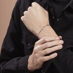 Bracelet Piato Argent Blanc - Bracelets fantaisie Homme | Marc Orian