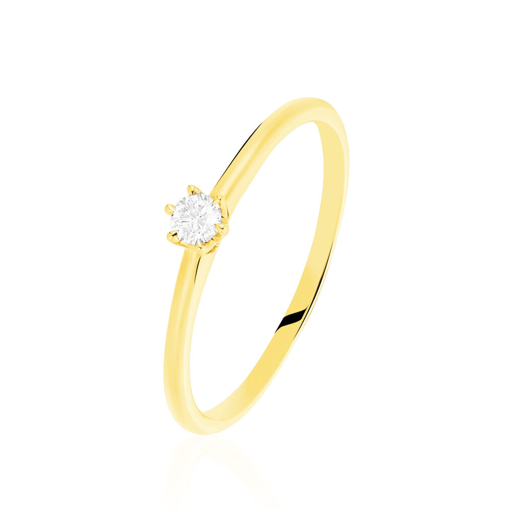 Bague Solitaire Annelies Or Jaune Diamant - Solitaires Femme | Marc Orian