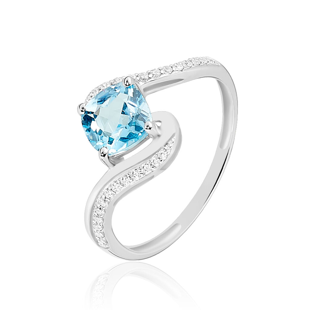 Bague Maria-serena Or Blanc Topaze Et Oxyde De Zirconium - Bagues Femme | Marc Orian