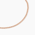 Collier Capucin Or Rose Maille Marine Plate - Chaines Femme | Marc Orian
