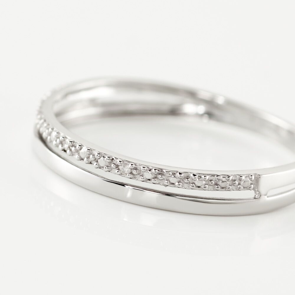 Bague Olena Or Blanc Diamant - Parures de mariage Femme | Marc Orian