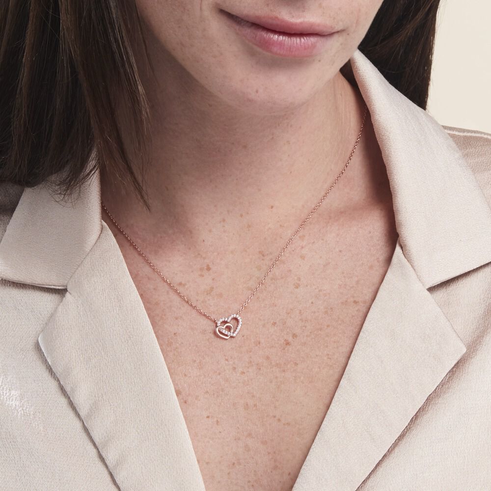 Collier Donatiane Argent Rose Oxyde De Zirconium - Colliers avec pierres Femme | Marc Orian