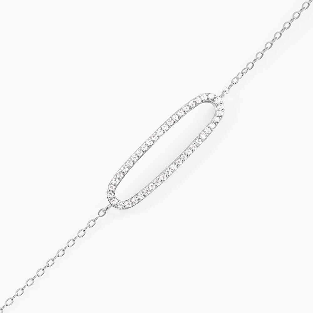 Bracelet Laïde Argent Blanc Oxyde De Zirconium - Bracelets chaînes Femme | Marc Orian