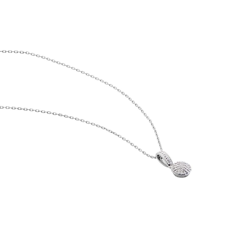 Collier Lisyae Or Blanc Diamant - Colliers avec pierres Femme | Marc Orian