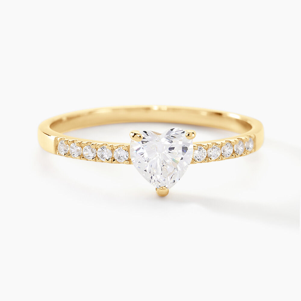 Bague Ciriaco Or Jaune Oxyde De Zirconium - Solitaires Femme | Marc Orian