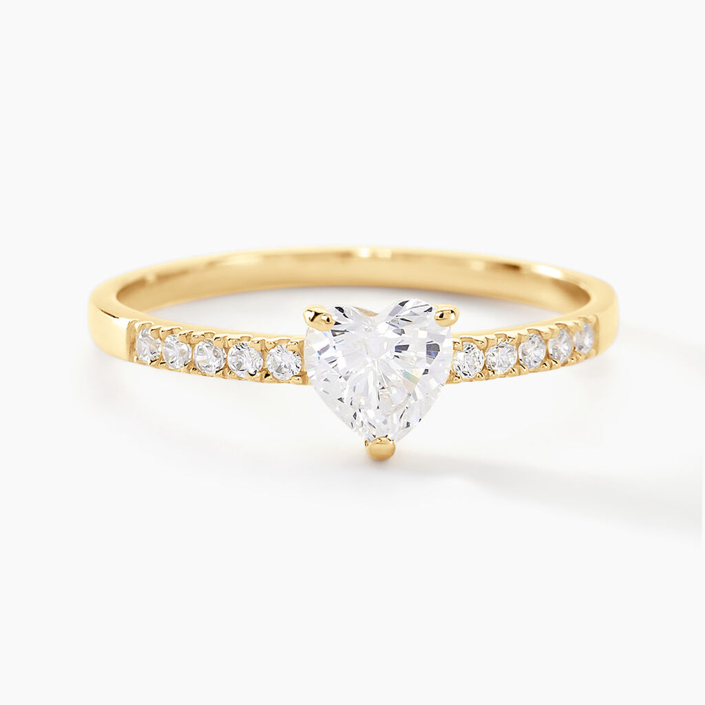 Bague Ciriaco Or Jaune Oxyde De Zirconium - Solitaires Femme | Marc Orian