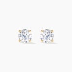 Boucles D'oreilles Puces Nilay Plaqu&eacute; Or Jaune Oxyde De Zirconium - Puces Femme | Marc Orian