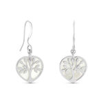 Boucles D'oreilles Pendantes Argent Blanc Vitto Nacres - Pendantes Femme | Marc Orian