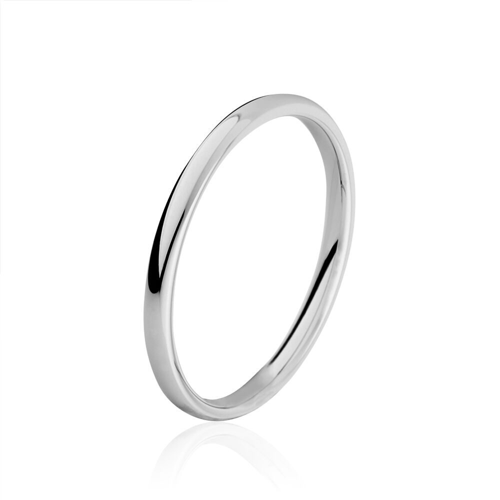 Alliance Demi Jonc Or Blanc - Alliances classiques Famille | Marc Orian