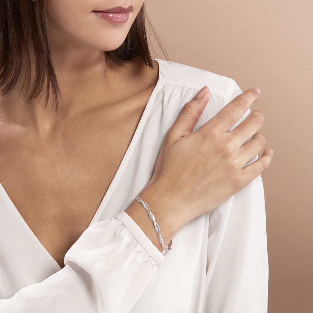 Bracelet Anaiz Argent Blanc - Bracelets fantaisie Femme | Marc Orian