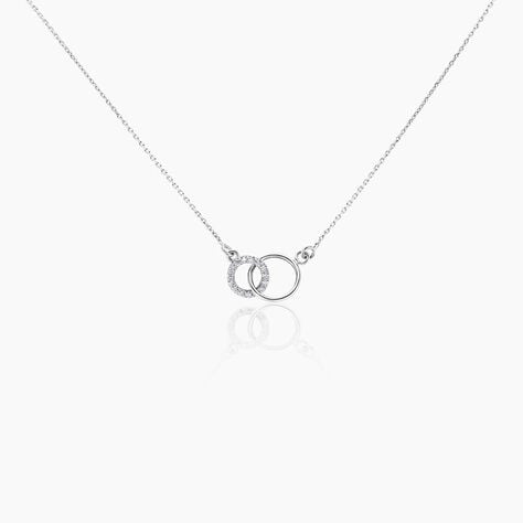Collier Twillie Argent Blanc Oxyde De Zirconium - Colliers avec pierres Femme | Marc Orian