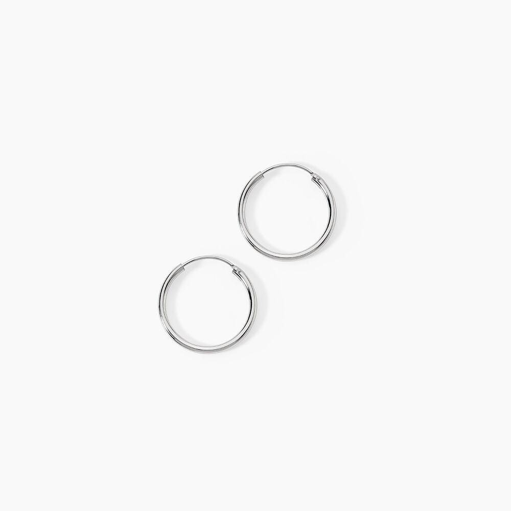 Cr&eacute;oles Argent Blanc Olympia - Cr&eacute;oles Femme | Marc Orian