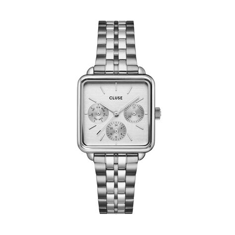 Montre Cluse La Tetragone Multifunction Argenté - Montres étanches Femme | Marc Orian