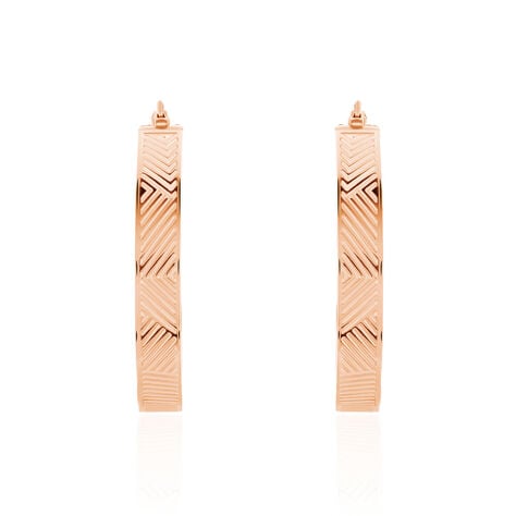 Créoles Sirine Acier Rose - Créoles Femme | Marc Orian
