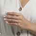 Alliance Serti Grains Ajoures Or Blanc Diamant - Alliances duo Unisex | Marc Orian