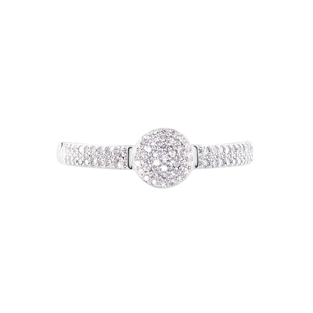 Bague Lisyae Or Blanc Diamants - Parures de mariage Femme | Marc Orian