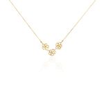 Collier Floraison Dor&eacute;e Or Jaune Oxyde De Zirconium - Colliers avec pierres Femme | Marc Orian
