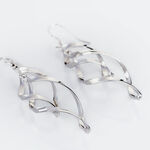 Boucles D'oreilles Pendantes Lisi Argent Blanc - Pendantes Femme | Marc Orian